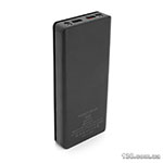 Power bank Voltronic YM-353 30000 mAh, flashlight, Input:5V/2,1A(micro USB, Type-C), Output: 5V/2,1A(2xUSB), Fast Charger PD22.5W(QC3.0)/Type-C, plastic, Black, BOX