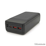 Повербанк XO XO-PR160 80000 mAh, flashlight, Input: DC5V/2.5A, 9V/2A, 12V/1.5A (Micro, Type-C, Lightning), Output: DC5V/2A (3USB, Type-C), PD20W, Q12, plastic, Black