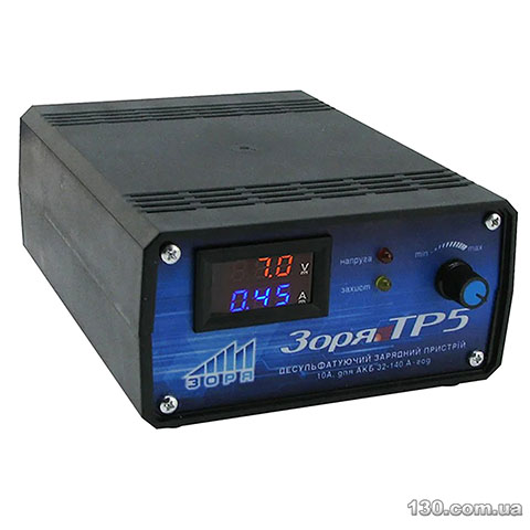 Зарядное устройство Зоря TP-5 12 В, 10 А для автомобильного аккумулятора