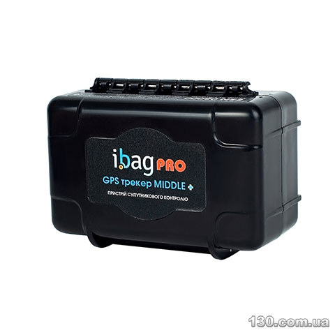 Автомобільний GPS трекер ibag Middle PRO Plus Black з АКБ 10000 mah та магнітами + WIFI detect, водонепроникний