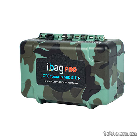 Автомобільний GPS трекер ibag Middle PRO Plus Green з АКБ 10000 mah та магнітами + WIFI detect, водонепроникний