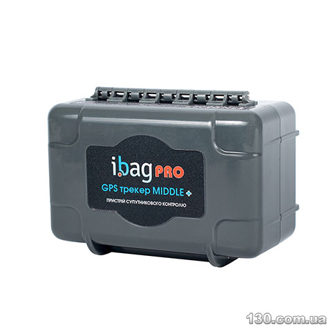 Автомобільний GPS трекер ibag Middle PRO Plus Grey з АКБ 10000 mah та магнітами + WIFI detect, водонепроникний